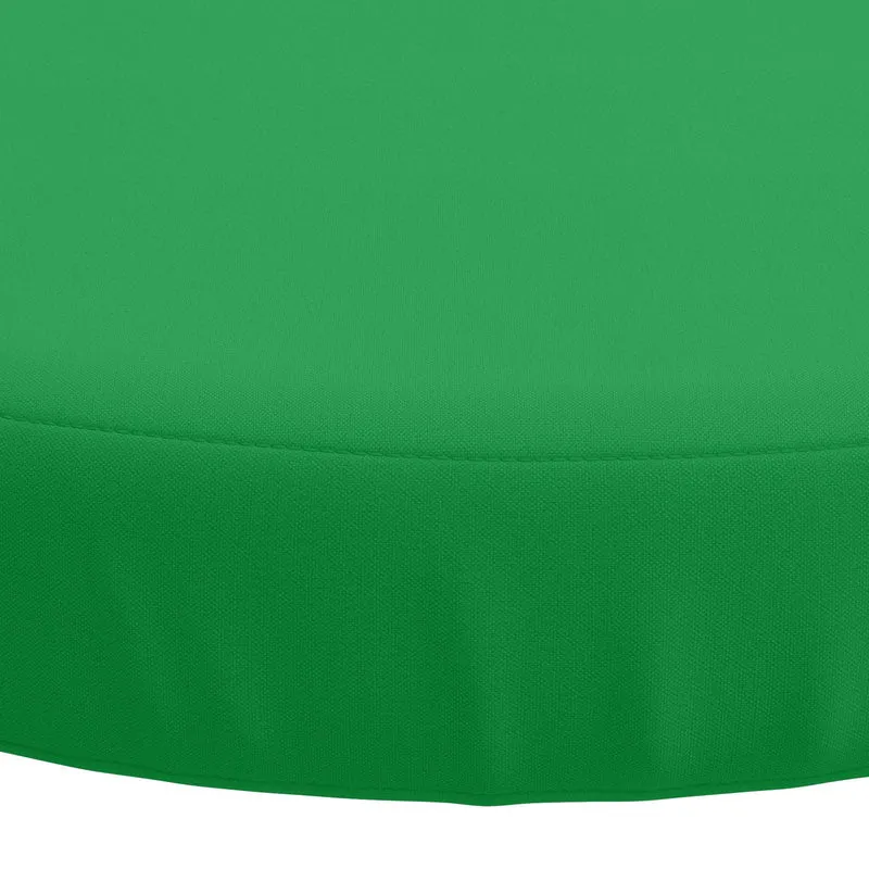 Seat Cushions SOEST 4 pcs 100% Polyester Green Ø 40 x 7 cm