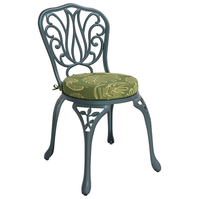 Seat Cushions SOEST 4 pcs 100% Polyester Leaf Design