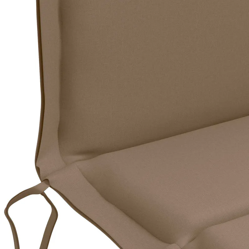 Low Back Chair Cushion GEMERT 6 pcs 100% Polyester Taupe