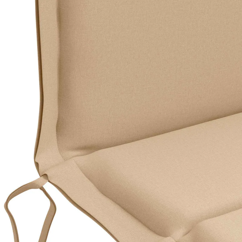 Low Back Chair Cushion GEMERT 6 pcs 100% Polyester Sand