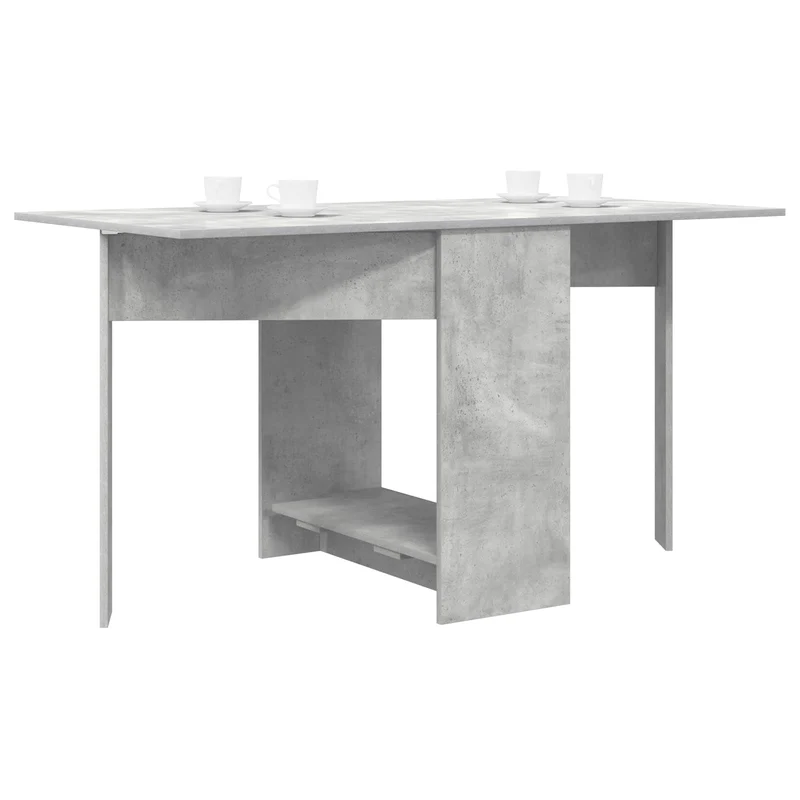 Dinning Table 138 x 70 x 73.5 cm Engineered Wood Concrete Grey