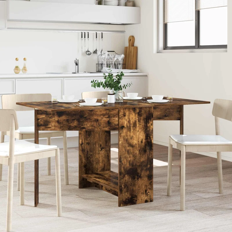 Dinning Table 138 x 70 x 73.5 cm Engineered Wood Smoked Oak
