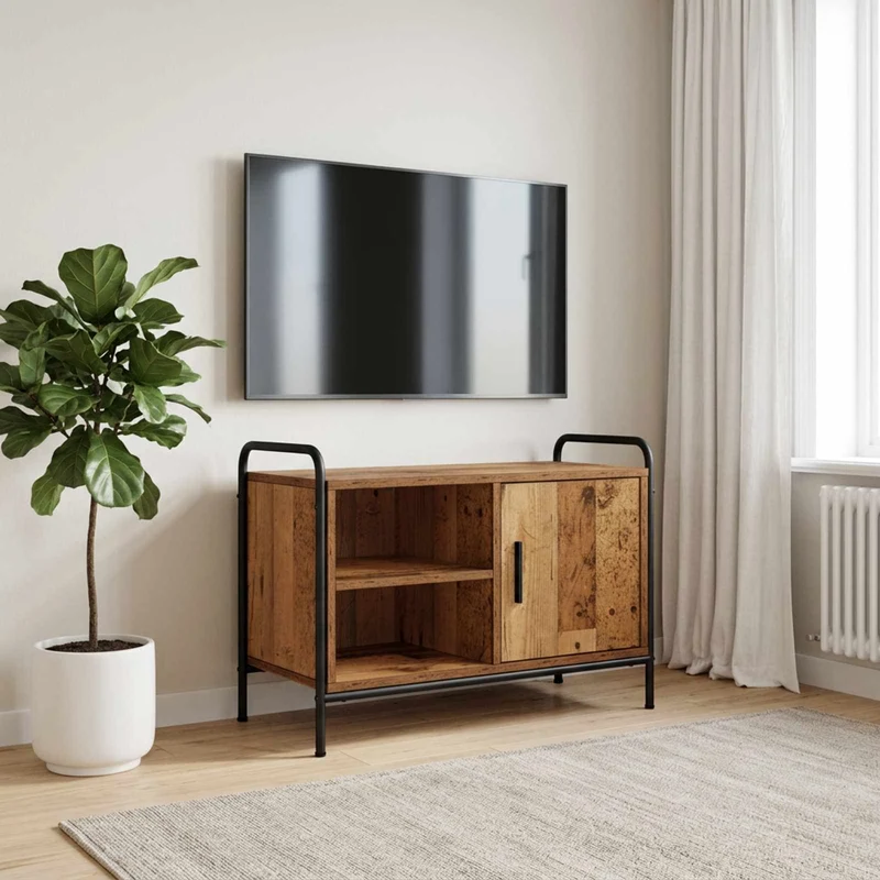 TV Cabinet 67.5 x 33 x 50 cm Old Wood