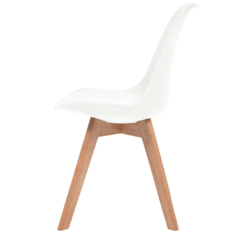 Dining Chairs 2 pcs White Plastic