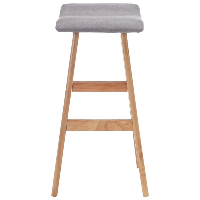 Bar Stool Light Grey Fabric