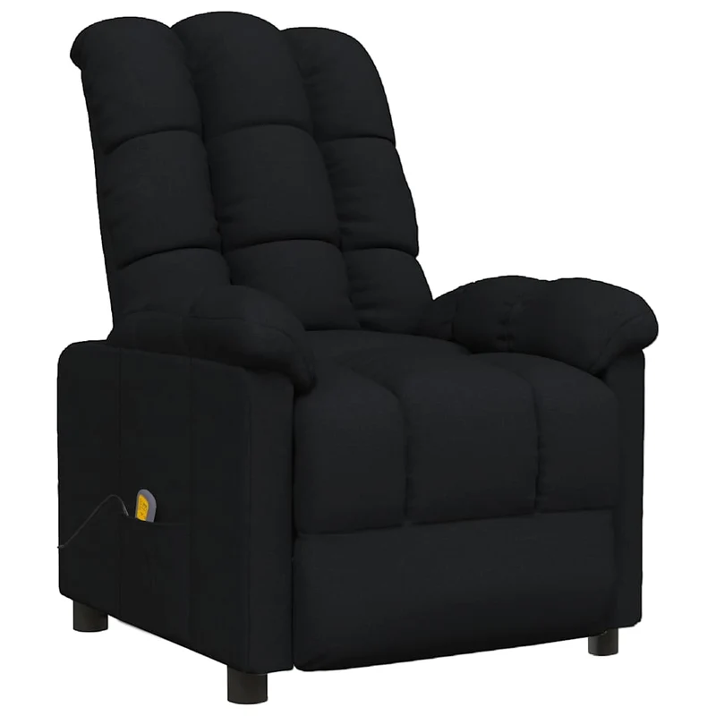 Massage Chair Black Fabric