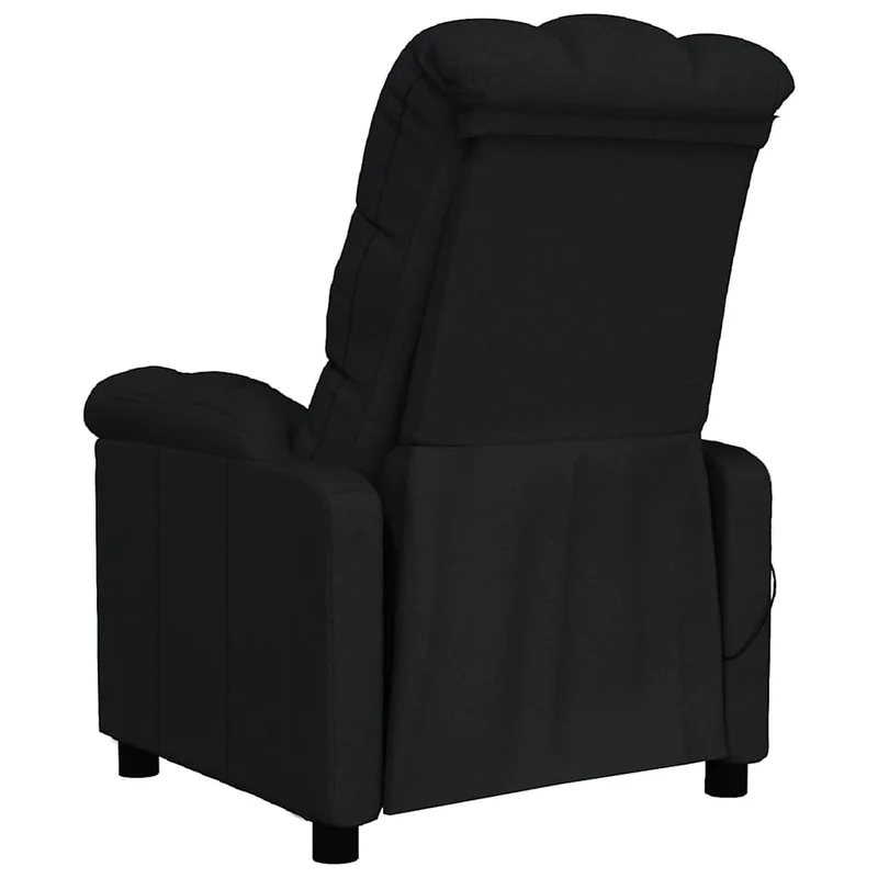 Massage Chair Black Fabric