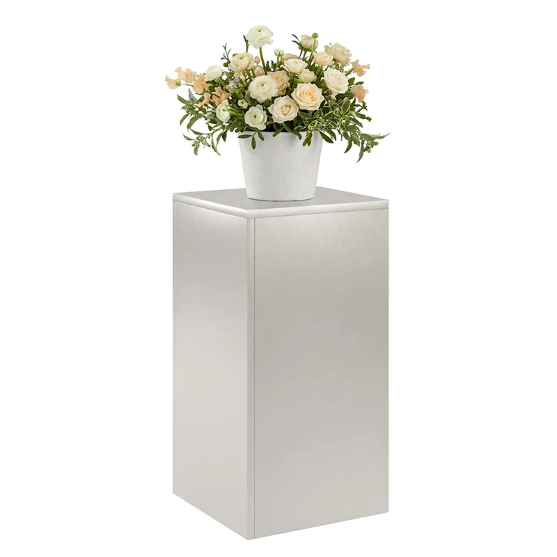 Plant Stand Silver 30 x 30 x 60 cm Steel