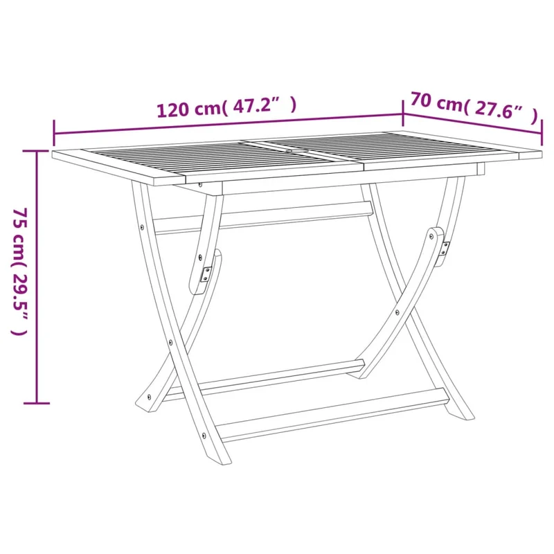 5 Piece Garden Dining Set Solid Wood Acacia