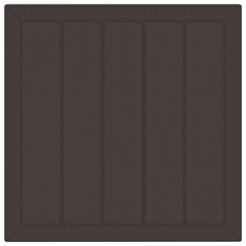 Garden Dining Set 5 pcs Brown Polypropylene