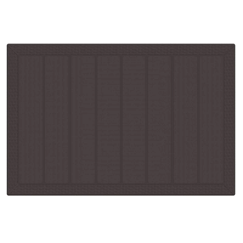 Garden Dining Set 5 pcs Brown Polt rattan