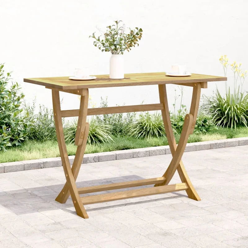 Folding Garden Table 110x55x75 cm Solid Wood Acacia