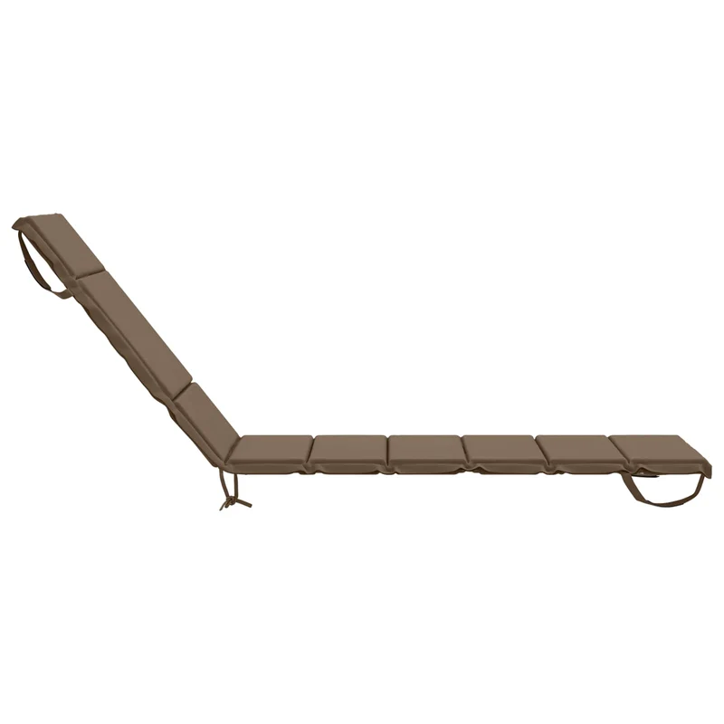 Sunlounger Cushion GEMERT 100% Polyester Taupe 200 x 60 x 3 cm
