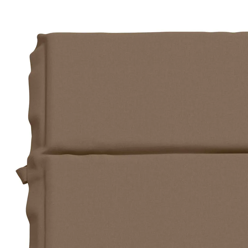 Sunlounger Cushion GEMERT 100% Polyester Taupe 200 x 60 x 3 cm