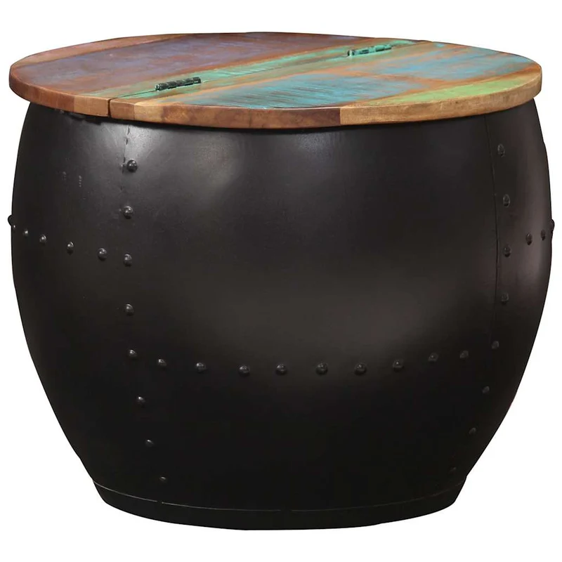 287483 vidaXL Coffee Table 53x43 cm Solid Reclaimed Wood