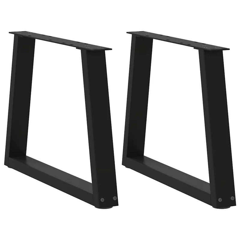 Coffee Table Legs V-Shape 2 pcs Black 60x(42-43,3) cm Steel