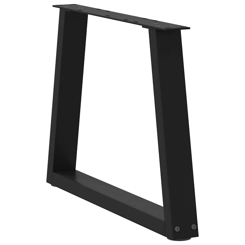 Coffee Table Legs V-Shape 2 pcs Black 60x(42-43,3) cm Steel