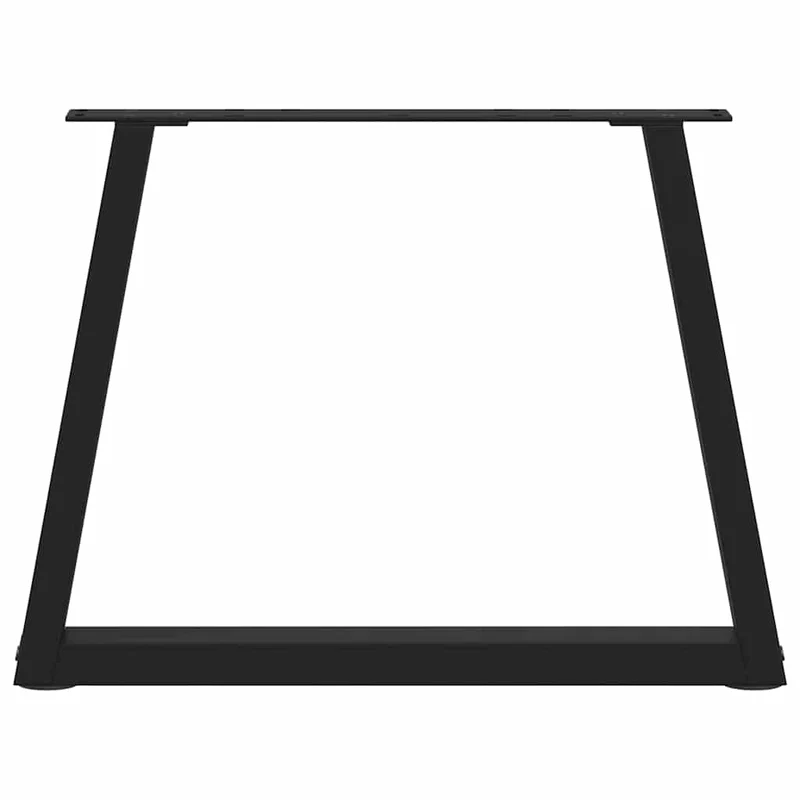 Coffee Table Legs V-Shape 2 pcs Black 60x(42-43,3) cm Steel