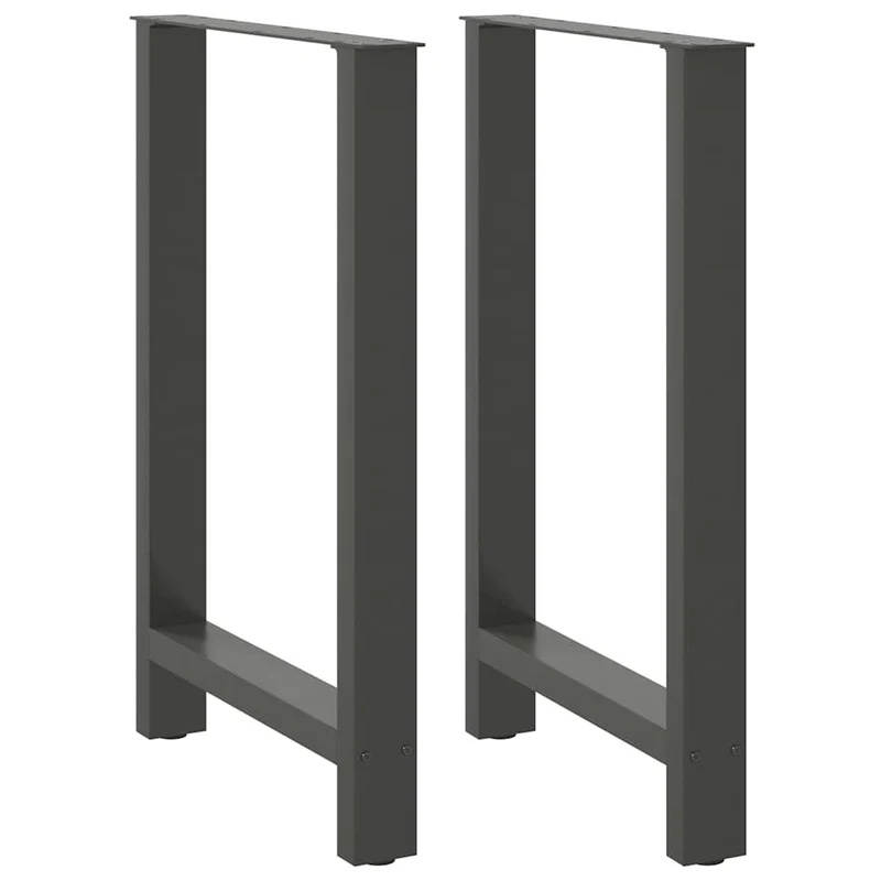 Bar Table Legs Anthracite 2 pcs 60x(90-91) cm Steel