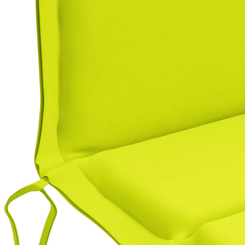 Low Back Chair Cushion GEMERT 6 pcs 100% Polyester Bright Green