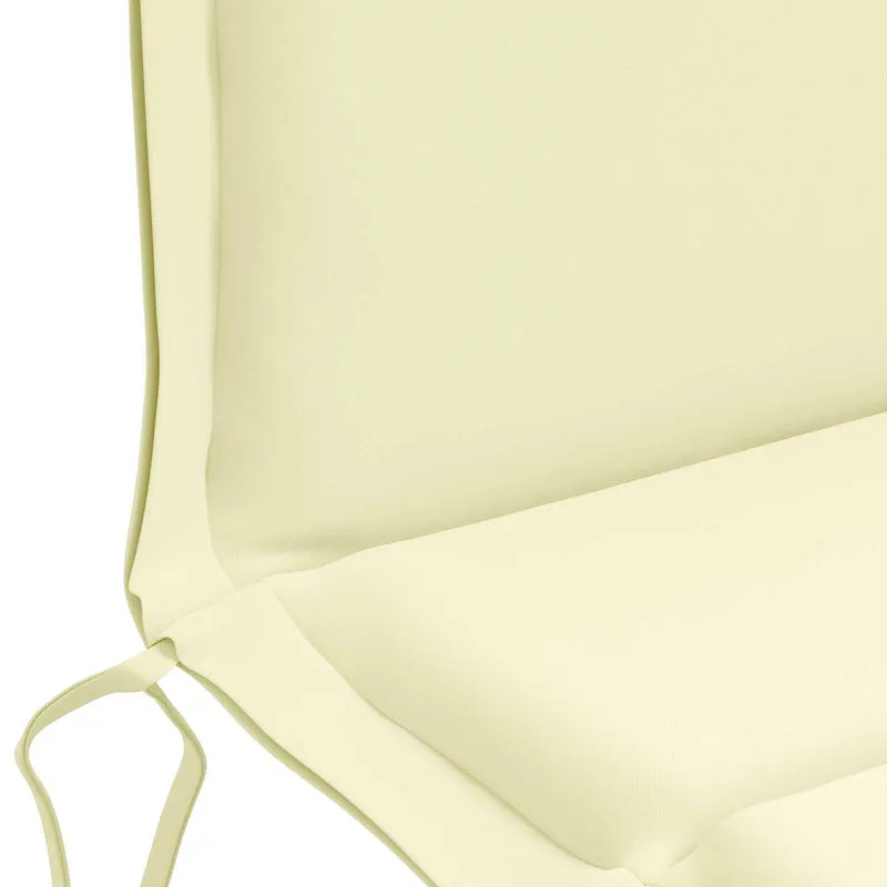 Low Back Chair Cushion GEMERT 6 pcs 100% Polyester Cream