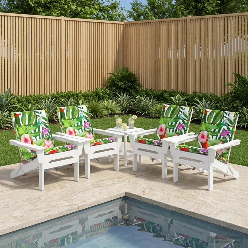 Low Back Chair Cushion GEMERT 6 pcs 100% Polyester Multicolour