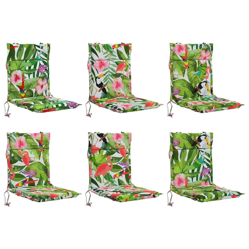 Low Back Chair Cushion GEMERT 6 pcs 100% Polyester Multicolour