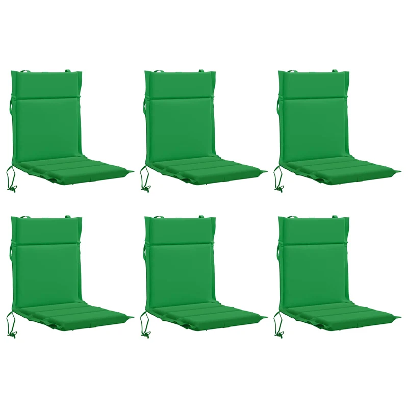 Low Back Chair Cushion GEMERT 6 pcs 100% Polyester Green