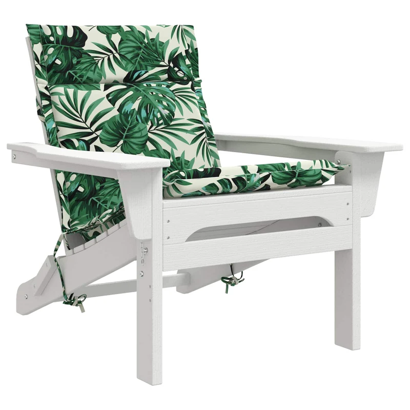 Low Back Chair Cushion GEMERT 6 pcs 100% Polyester Leaf Pattern
