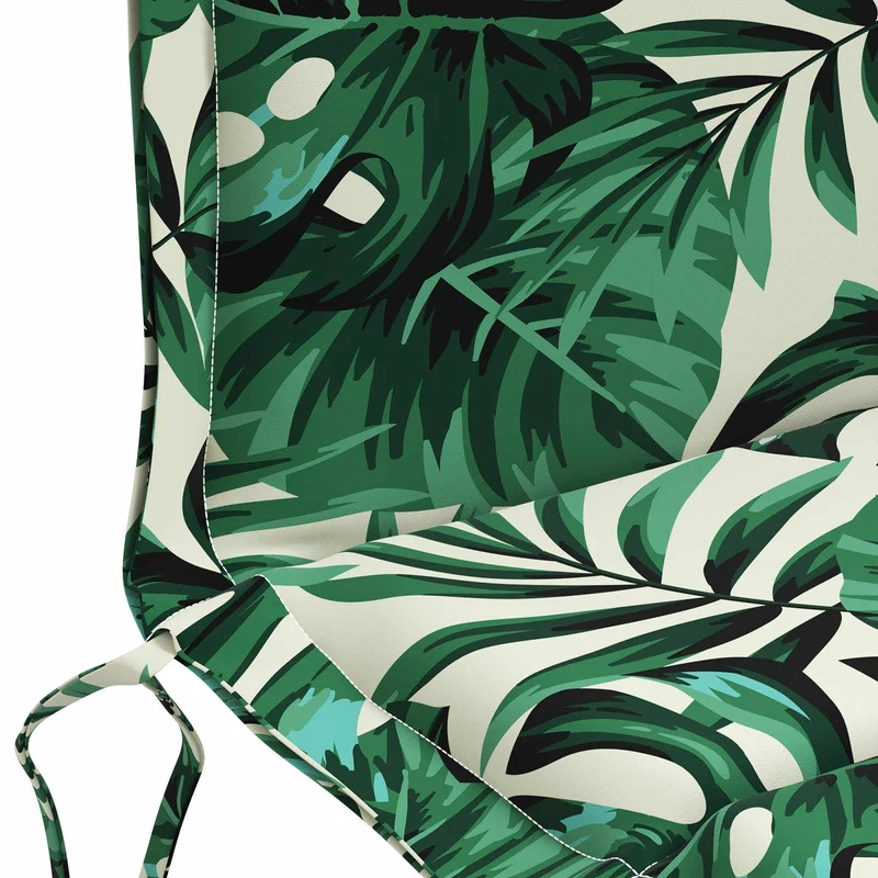 Low Back Chair Cushion GEMERT 6 pcs 100% Polyester Leaf Pattern