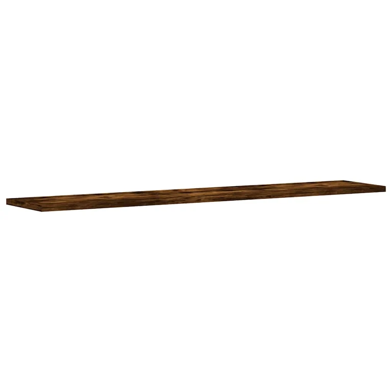 Wall Shelves 4 pcs Smoked Oak 100x20x1,5 cm Engineered Wood