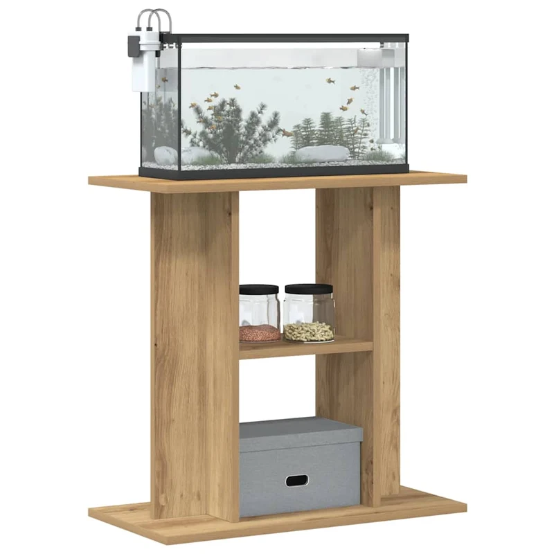 Aquarium Stand Artisan Oak 60x30x60 cm Engineered Wood