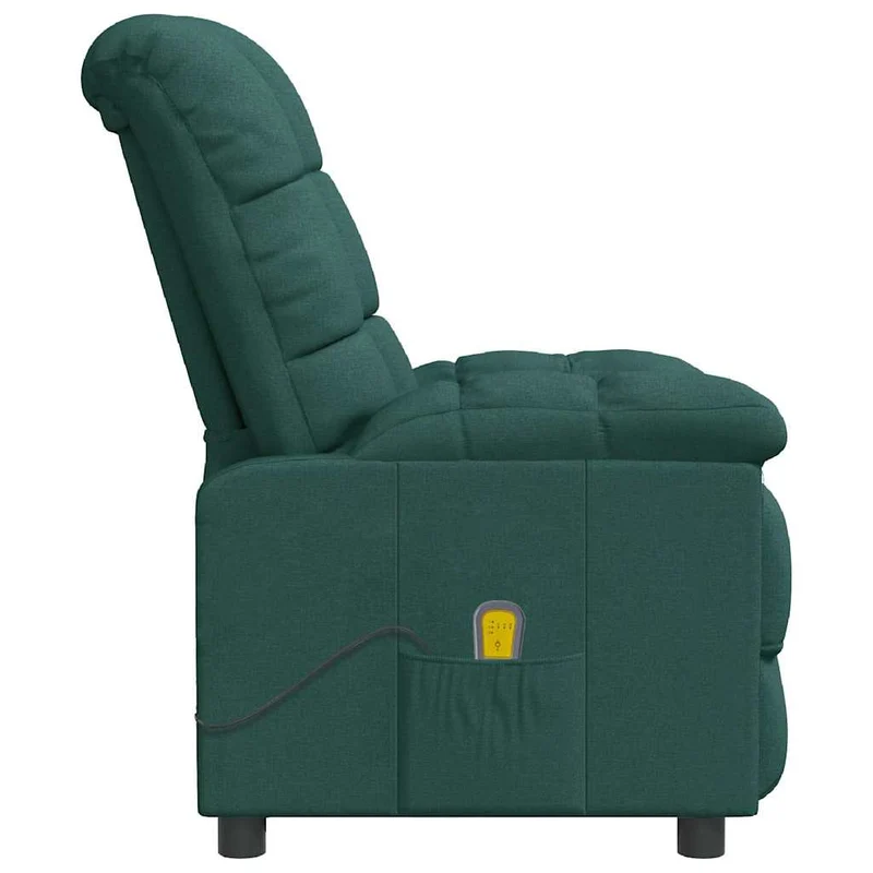 Massage Chair Dark Green Fabric