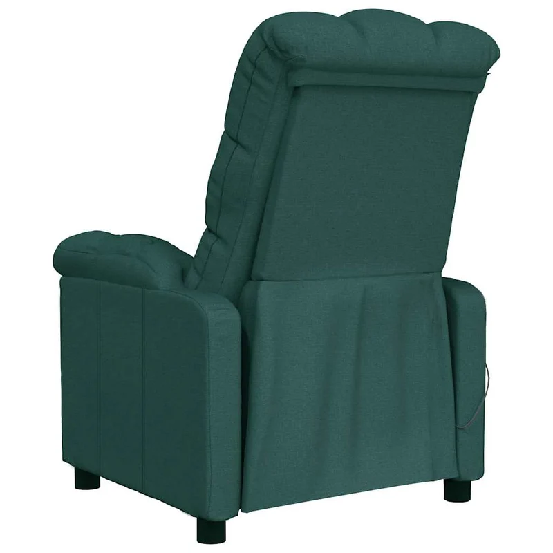 Massage Chair Dark Green Fabric