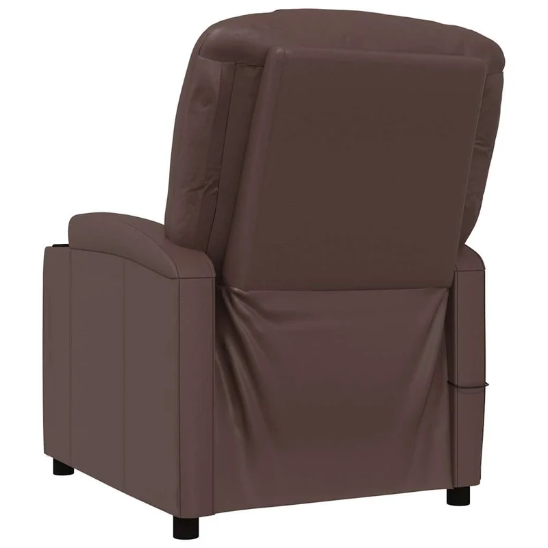 Massage Chair Brown Faux Leather