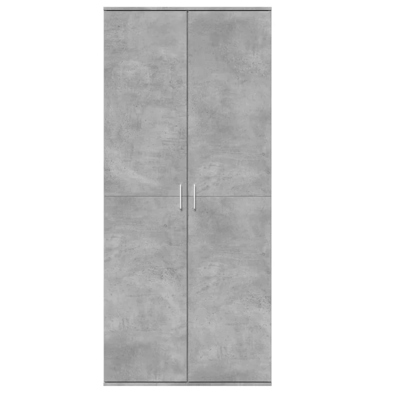 Highboard Concrete Grey 80x35x180 cm Engineered Wood