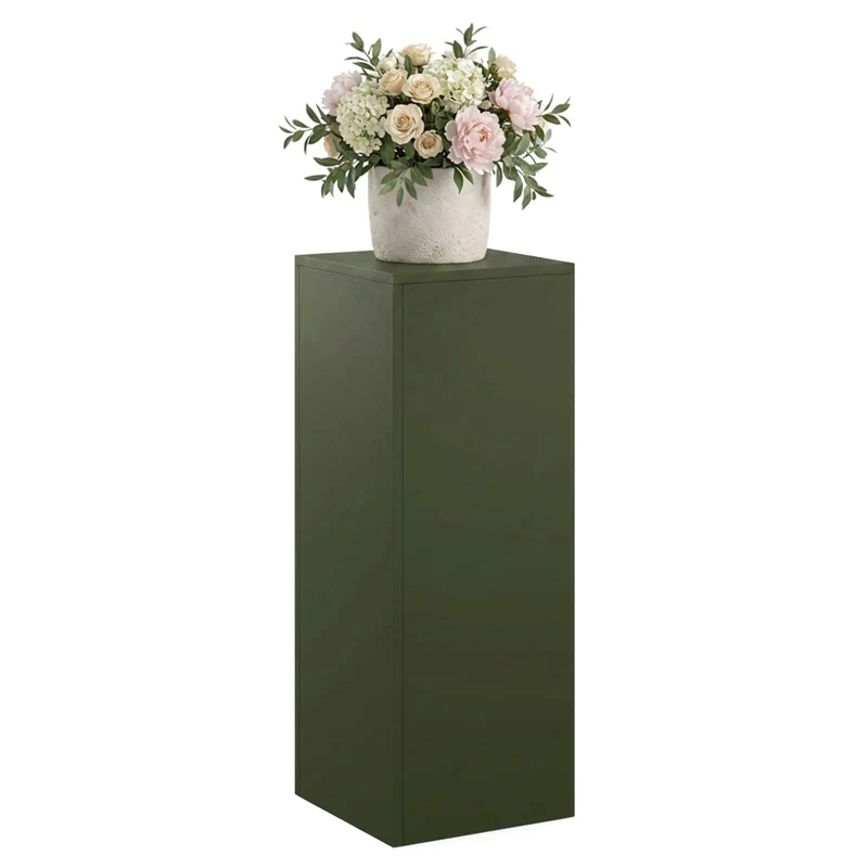 Plant Stand Olive Green 30 x 30 x 80 cm Weathering Steel