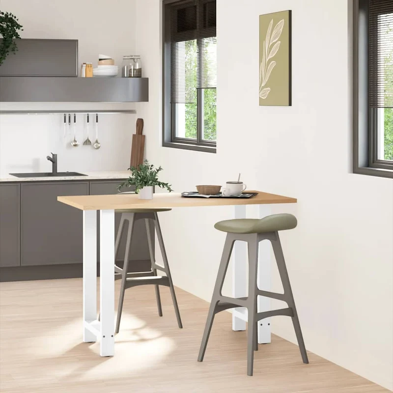Bar Table Legs White 2 pcs 40x(90-91) cm Steel