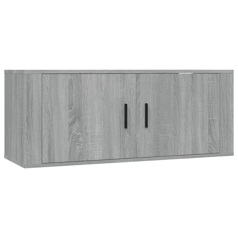Wall Mounted TV Cabinet Grey Sonoma 100x34,5x40 cm
