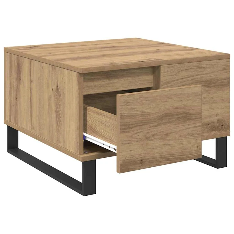 Coffee Table Artisan Oak 55 x 55 x 36.5 cm Engineered Wood