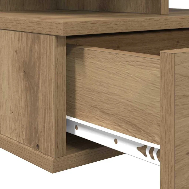 Floating Nightstand 2 pcs Artisan Oak 40 x 31 x 28 cm