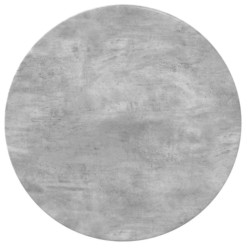 Table Top Ø 70 x 1.5 cm Round Engineered Wood Concrete Grey