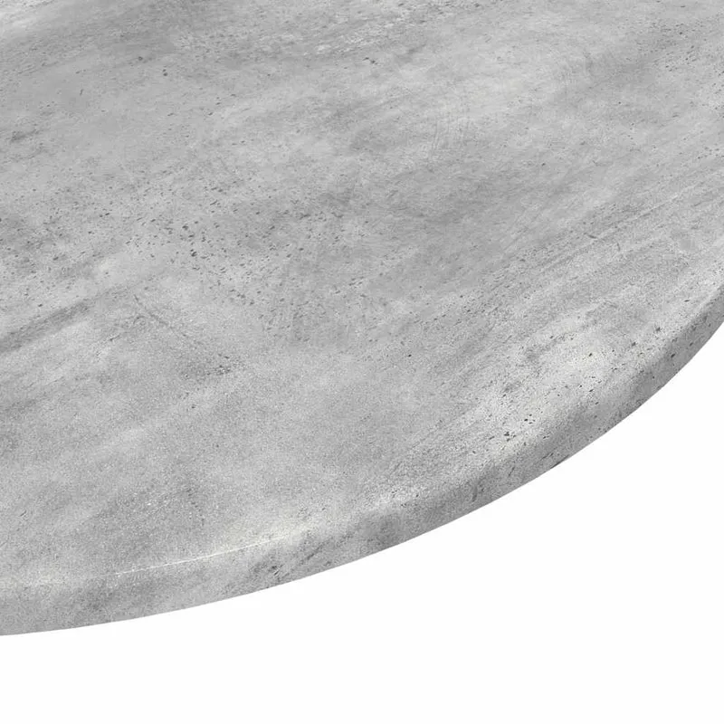 Table Top Ø 70 x 1.5 cm Round Engineered Wood Concrete Grey