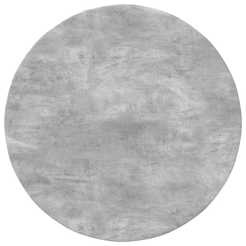 Table Top Ø 80 x 1.5 cm Round Engineered Wood Concrete Grey