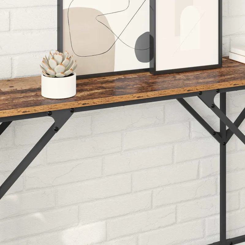 Console Table Old Wood 180 x 30 x 75 cm Engineered Wood
