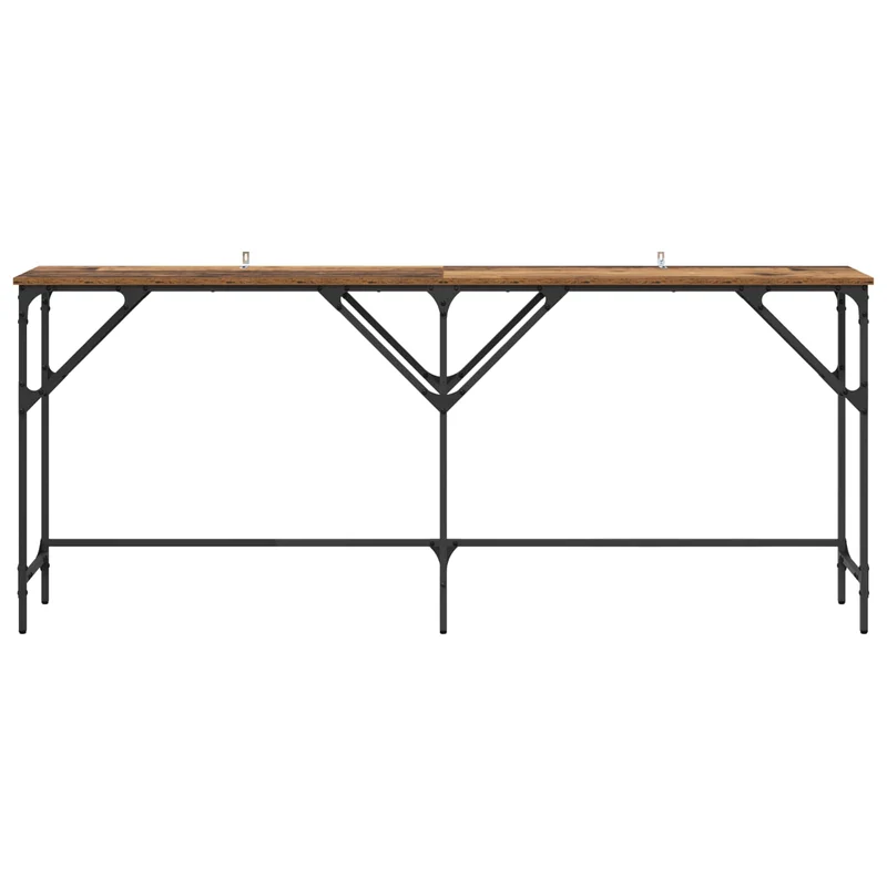 Console Table Old Wood 180 x 30 x 75 cm Engineered Wood