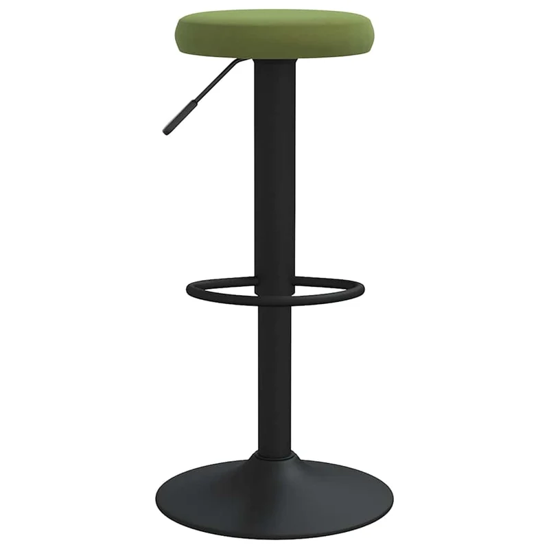 Bar Stools 2 pcs Light Green Velvet