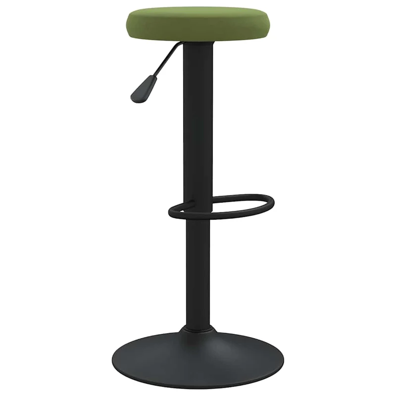 Bar Stools 2 pcs Light Green Velvet