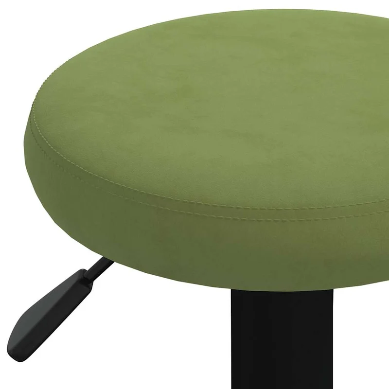Bar Stools 2 pcs Light Green Velvet