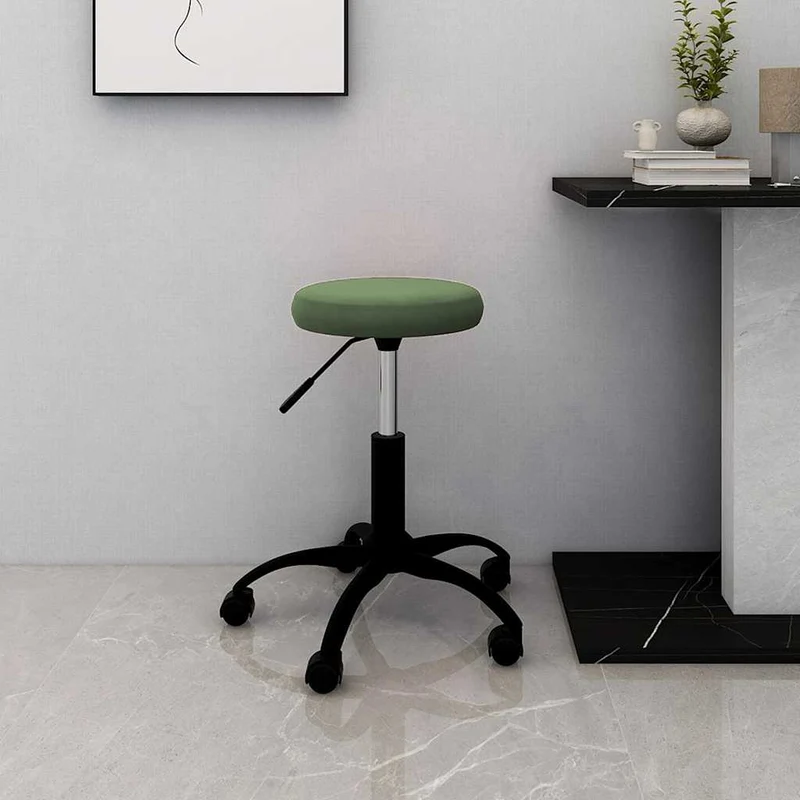Office Swivel Chair Dark Green Velvet